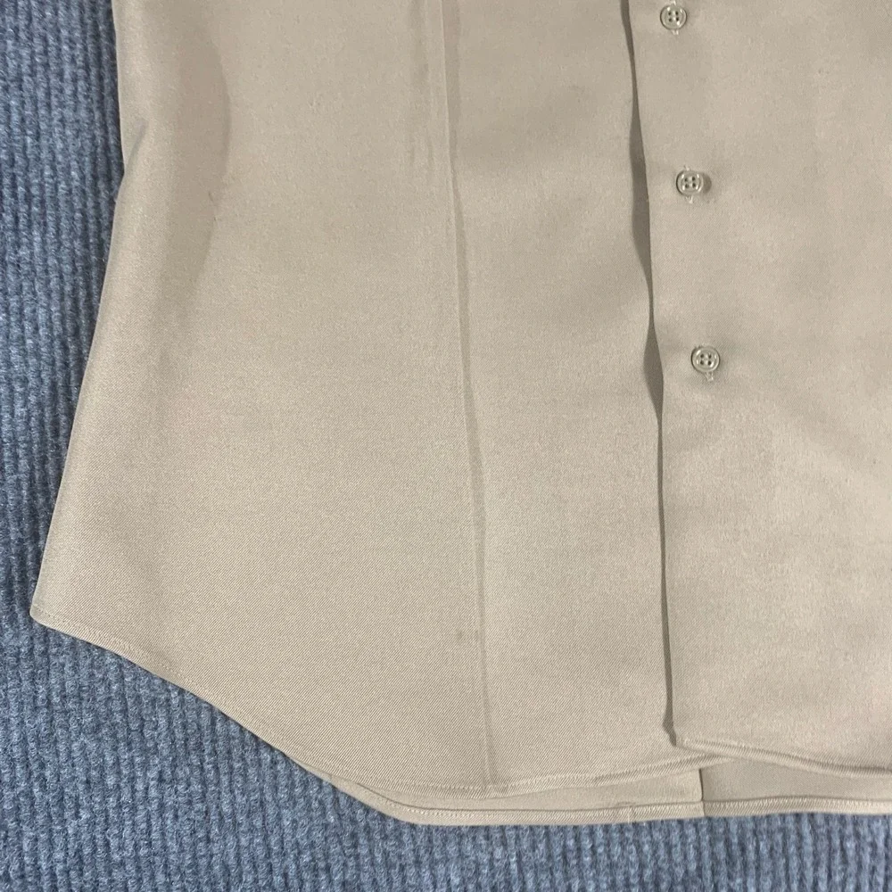 VTG Patriot Shirt‎ Mens XL Beige Button Up Weintraub Military Navy Vietnam War